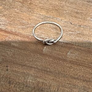 Elegant Sterling Silver Knot Ring